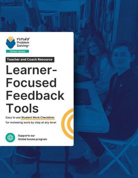 Learner-Focused Feedback Tool - Student Work Checklists Cover Page