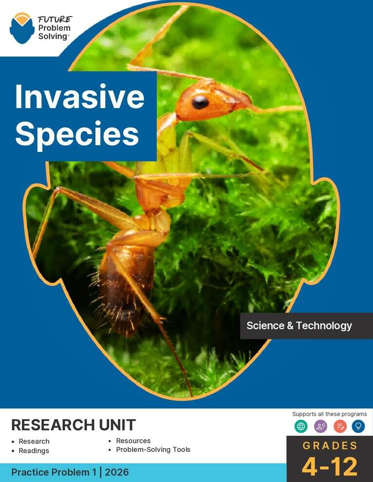FPS Invasive Species Research Unit P1 2026 Cover Page