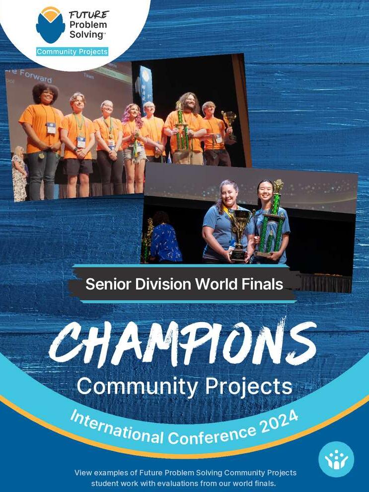 FPS Senior Champs Community Projects 2024 Cover Page