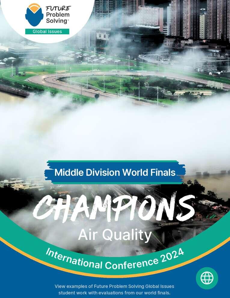Middle Division Global Issues Champs 2024 Cover Page